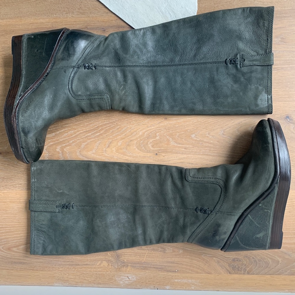 FRYE PAIGE X STITCH BOOTS, 9.5